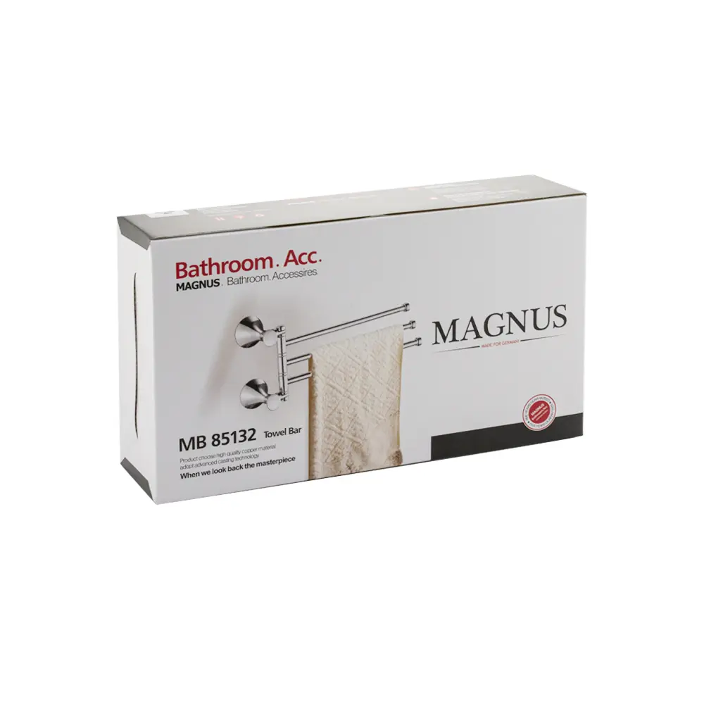 Фото 4 Держатель для полотенец Magnus Сан-АВК-85132 30см цвет серый
