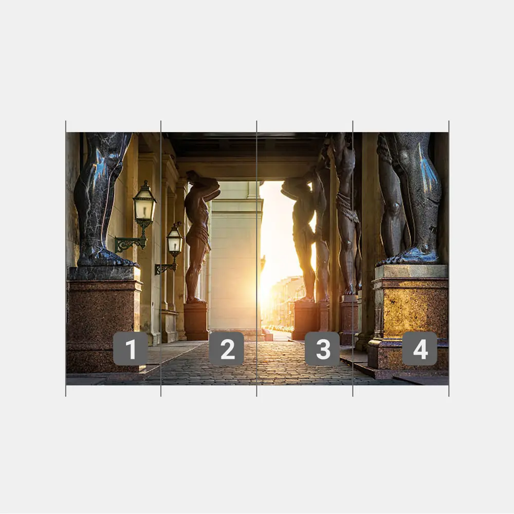 Фото 3 Фотообои флизелиновые Первое ателье 400x280 см Атланты у Эрмитажа pw72878-4 Фото 3 Фотообои флизелиновые Первое ателье 400x280 см Атланты у Эрмитажа pw72878-4