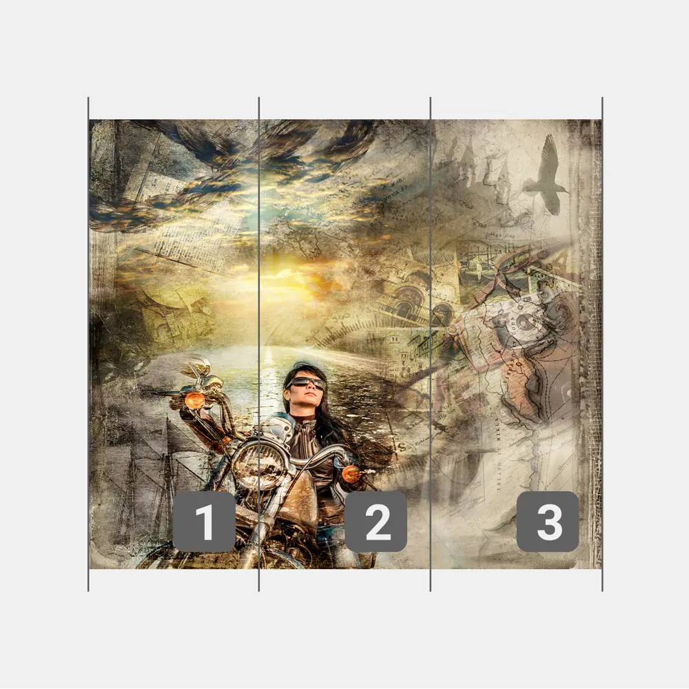 Фото 3 Фотообои флизелиновые Первое ателье 300x300 см Абстрактный рисунок с девушкой на мотоцикле pw28585 Фото 3 Фотообои флизелиновые Первое ателье 300x300 см Абстрактный рисунок с девушкой на мотоцикле pw28585