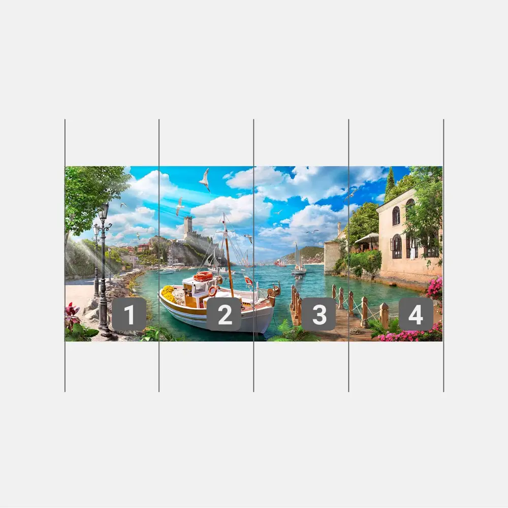 Фото 3 Фотообои флизелиновые Первое ателье 400x185 см Корабль у пирса pw70471-4 Фото 3 Фотообои флизелиновые Первое ателье 400x185 см Корабль у пирса pw70471-4