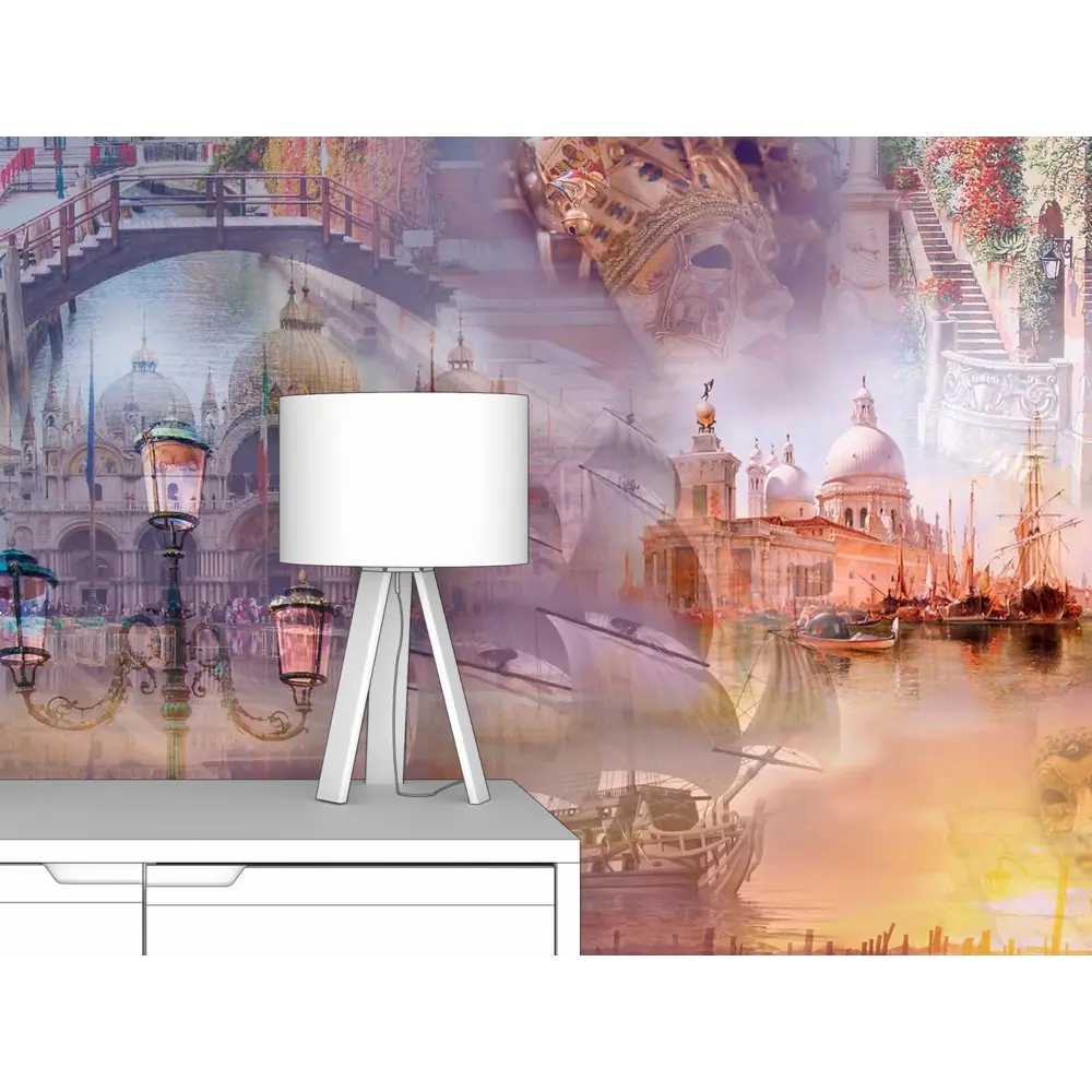 Фото 2 Фотообои флизелиновые Первое ателье 200x270 см Коллаж с различными видами Венеции pw28573-2 Фото 2 Фотообои флизелиновые Первое ателье 200x270 см Коллаж с различными видами Венеции pw28573-2