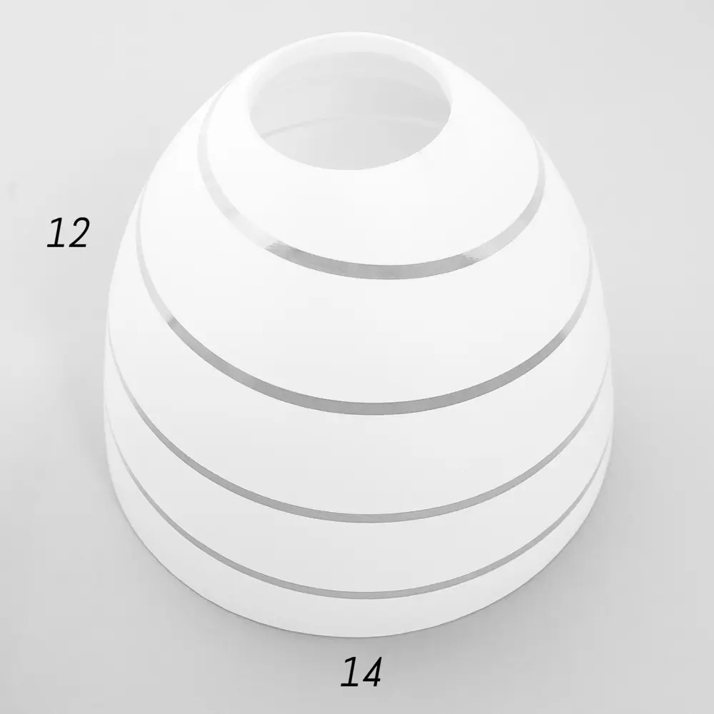 Фото Плафон для люстры BAYERLUX 2773521 E27 стеклянный цвет белый Ø14 см Фото Плафон для люстры BAYERLUX 2773521 E27 стеклянный цвет белый Ø14 см