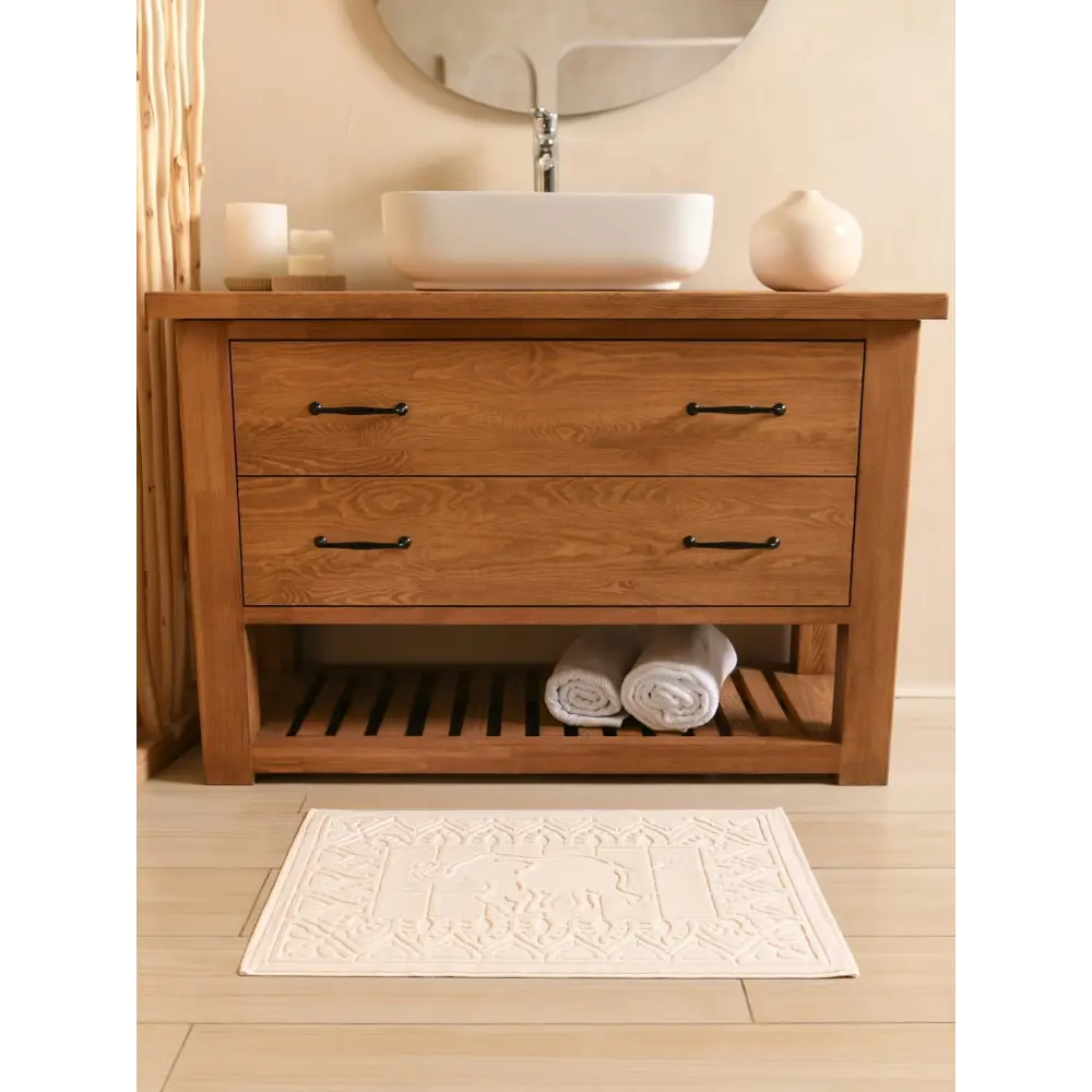 Фото 2 Коврик для ванной комнаты Arya Home Collection 8680943113726 70x50см цвет белый Фото 2 Коврик для ванной комнаты Arya Home Collection 8680943113726 70x50см цвет белый