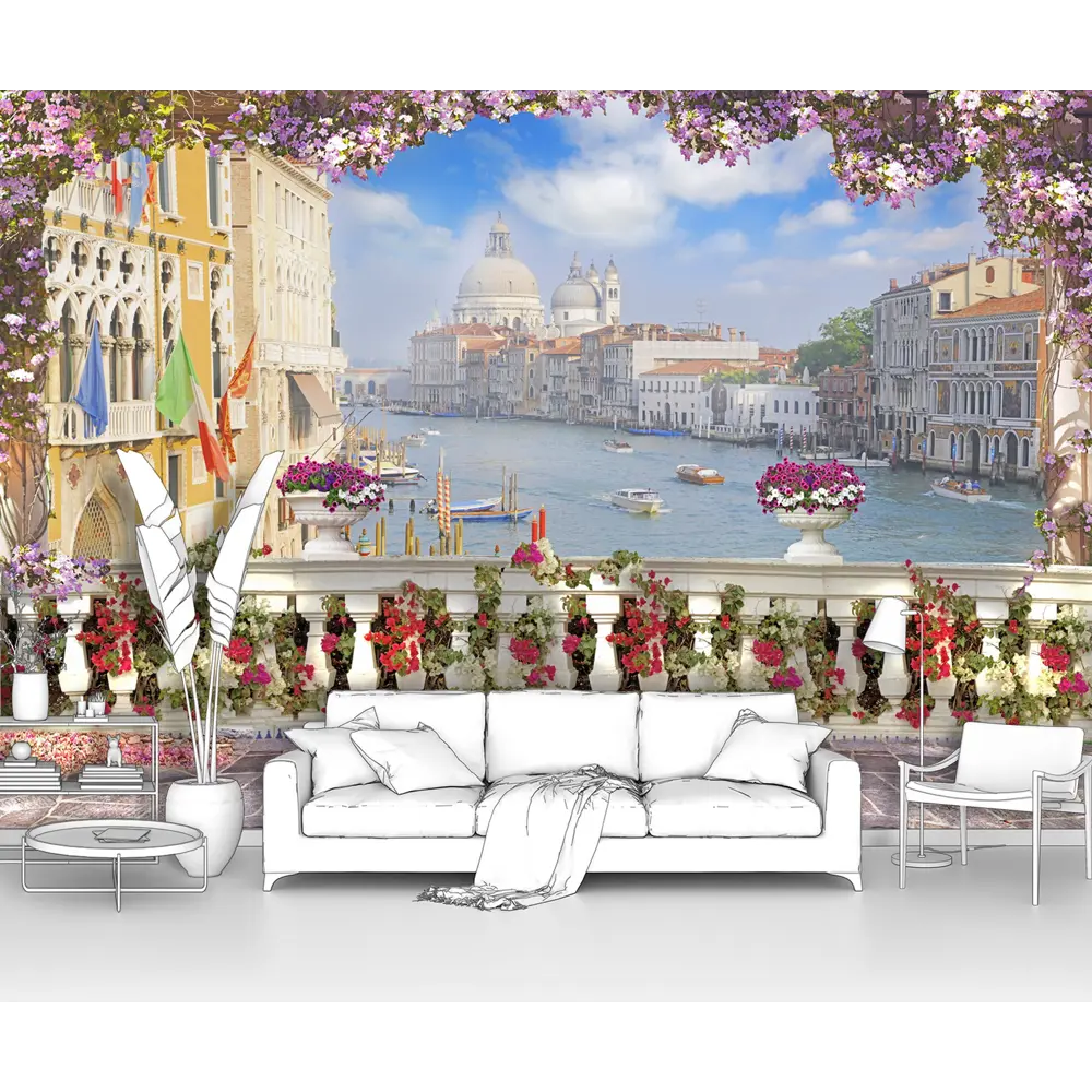 Фото Фотообои флизелиновые Первое ателье 300x204 см Вид с террасы на прекрасную Венецию pw28427-3 Фото Фотообои флизелиновые Первое ателье 300x204 см Вид с террасы на прекрасную Венецию pw28427-3