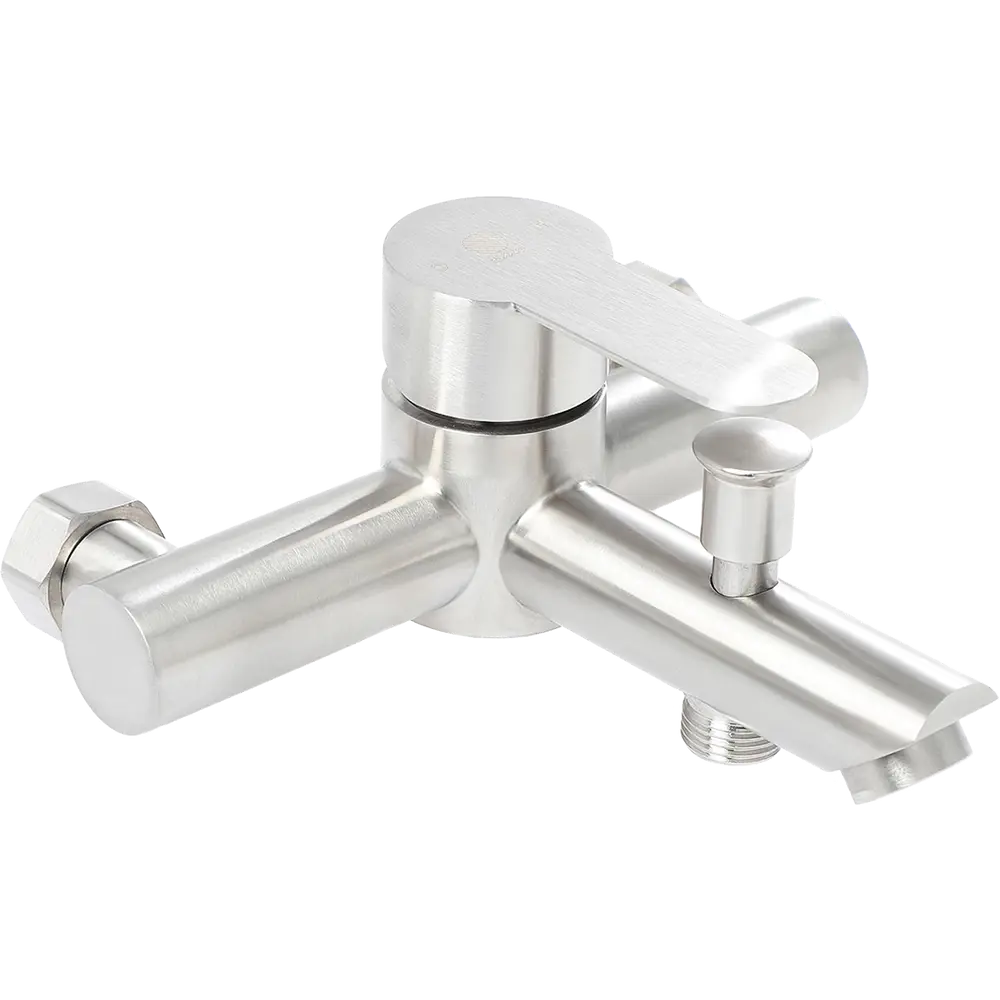 Фото Смеситель для ванны Stworki Тронхейм TR-08ni 569250 однорычажный цвет сталь Фото Смеситель для ванны Stworki Тронхейм TR-08ni 569250 однорычажный цвет сталь