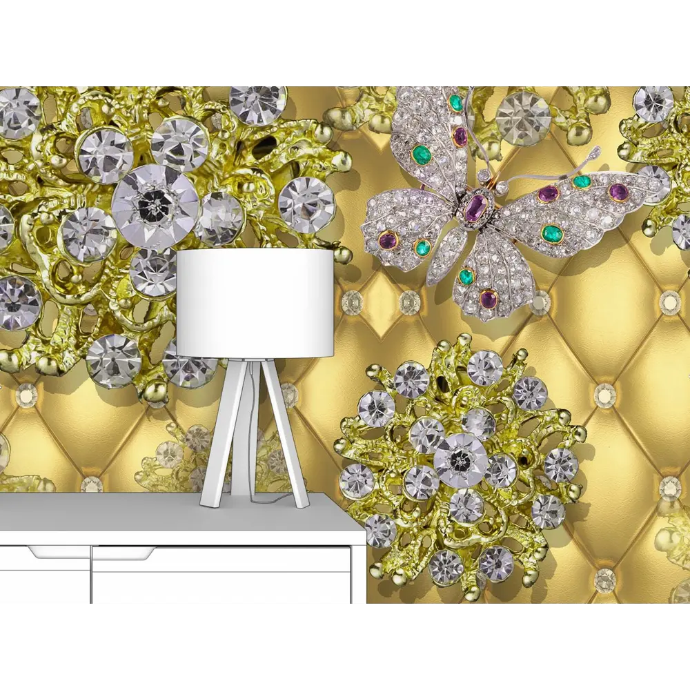 Фото 2 Фотообои флизелиновые Первое ателье 200x125 см Цветы бриллианты pw94886-2 Фото 2 Фотообои флизелиновые Первое ателье 200x125 см Цветы бриллианты pw94886-2