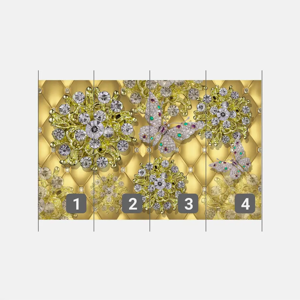 Фото 3 Фотообои флизелиновые Первое ателье 400x250 см Цветы бриллианты pw94886-4 Фото 3 Фотообои флизелиновые Первое ателье 400x250 см Цветы бриллианты pw94886-4