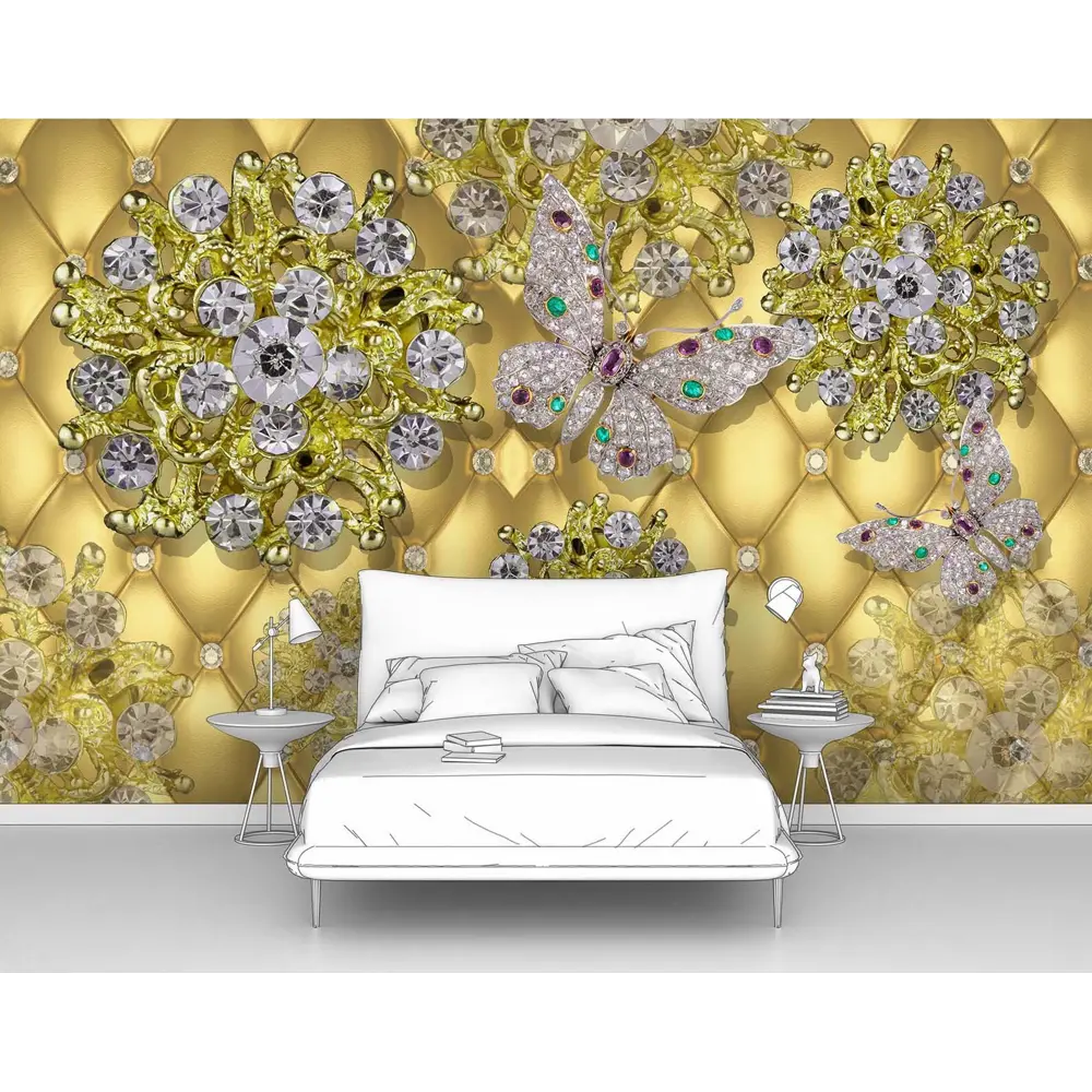 Фото Фотообои флизелиновые Первое ателье 400x250 см Цветы бриллианты pw94886-4 Фото Фотообои флизелиновые Первое ателье 400x250 см Цветы бриллианты pw94886-4