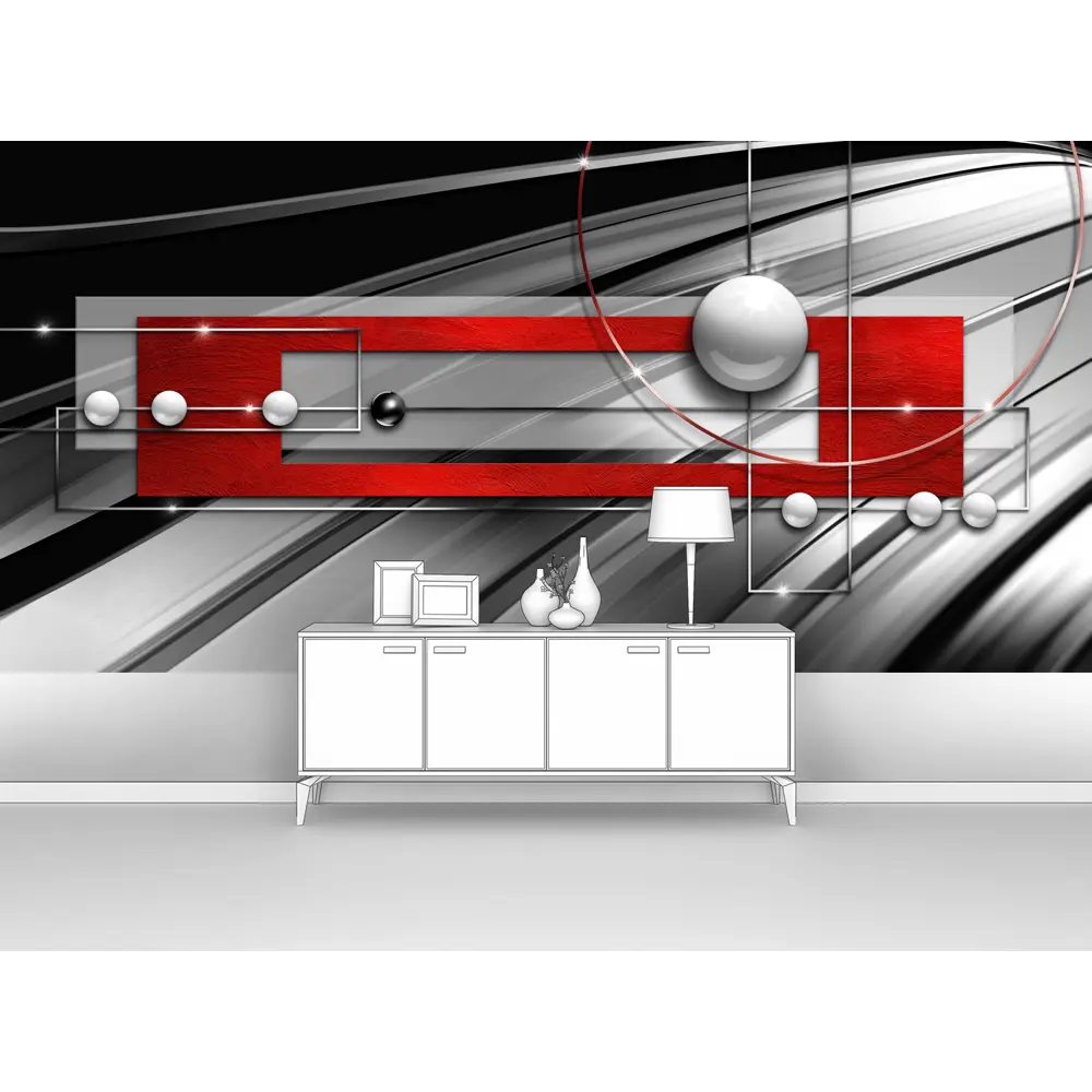 Фото Фотообои флизелиновые Первое ателье 300x145 см 3D абстракция из объемных геометрических фигур pw94442-3