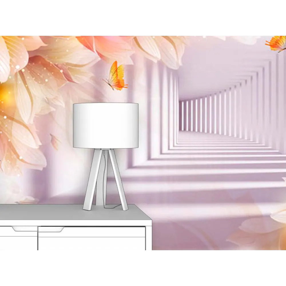 Фото 2 Фотообои флизелиновые Первое ателье 160x100 см Уходящий тоннель и цветы pw95173-1 Фото 2 Фотообои флизелиновые Первое ателье 160x100 см Уходящий тоннель и цветы pw95173-1