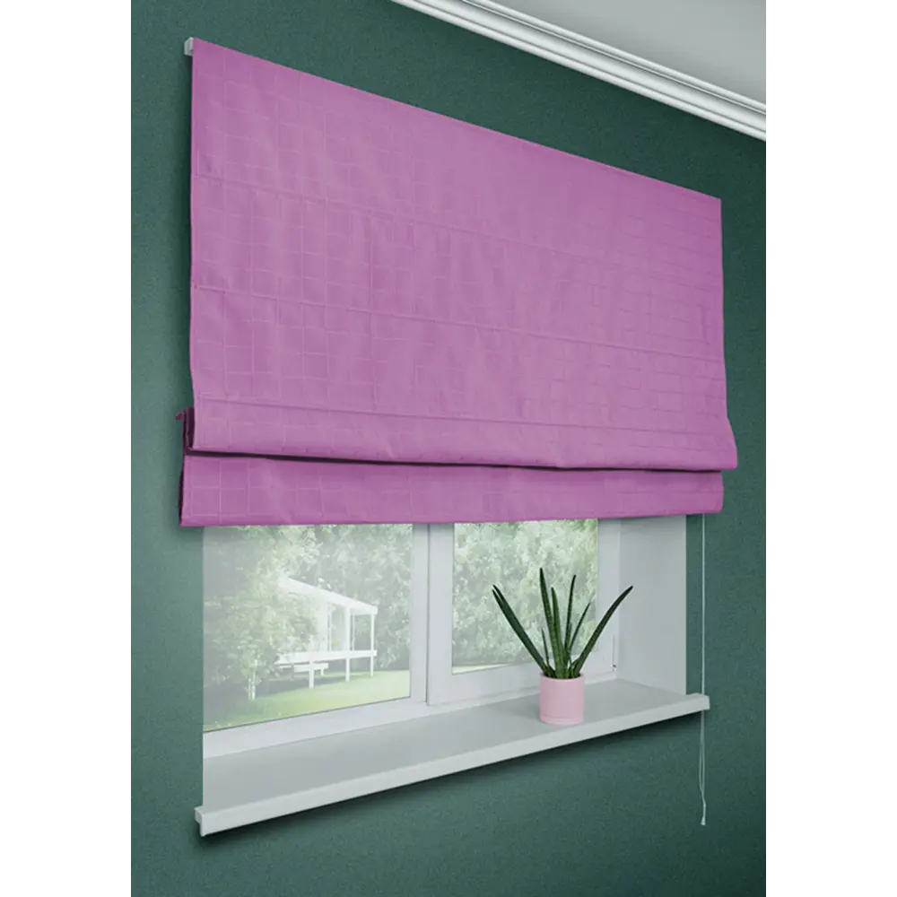 Фото 2 Римская штора Эскар Ammi 100x160 см цвет розовый Фото 2 Римская штора Эскар Ammi 100x160 см цвет розовый