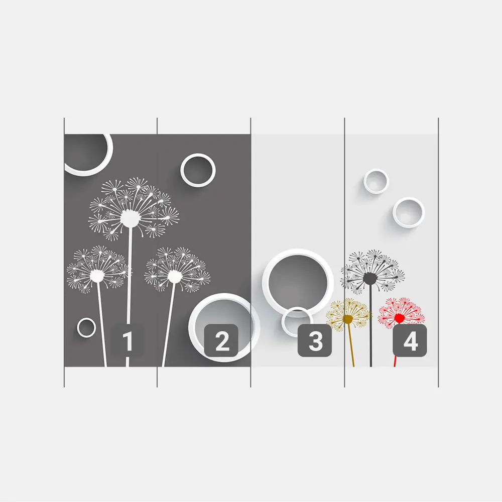 Фото 3 Фотообои флизелиновые Первое ателье 400x250 см Абстракция с одуванчиками pw95761-4 Фото 3 Фотообои флизелиновые Первое ателье 400x250 см Абстракция с одуванчиками pw95761-4