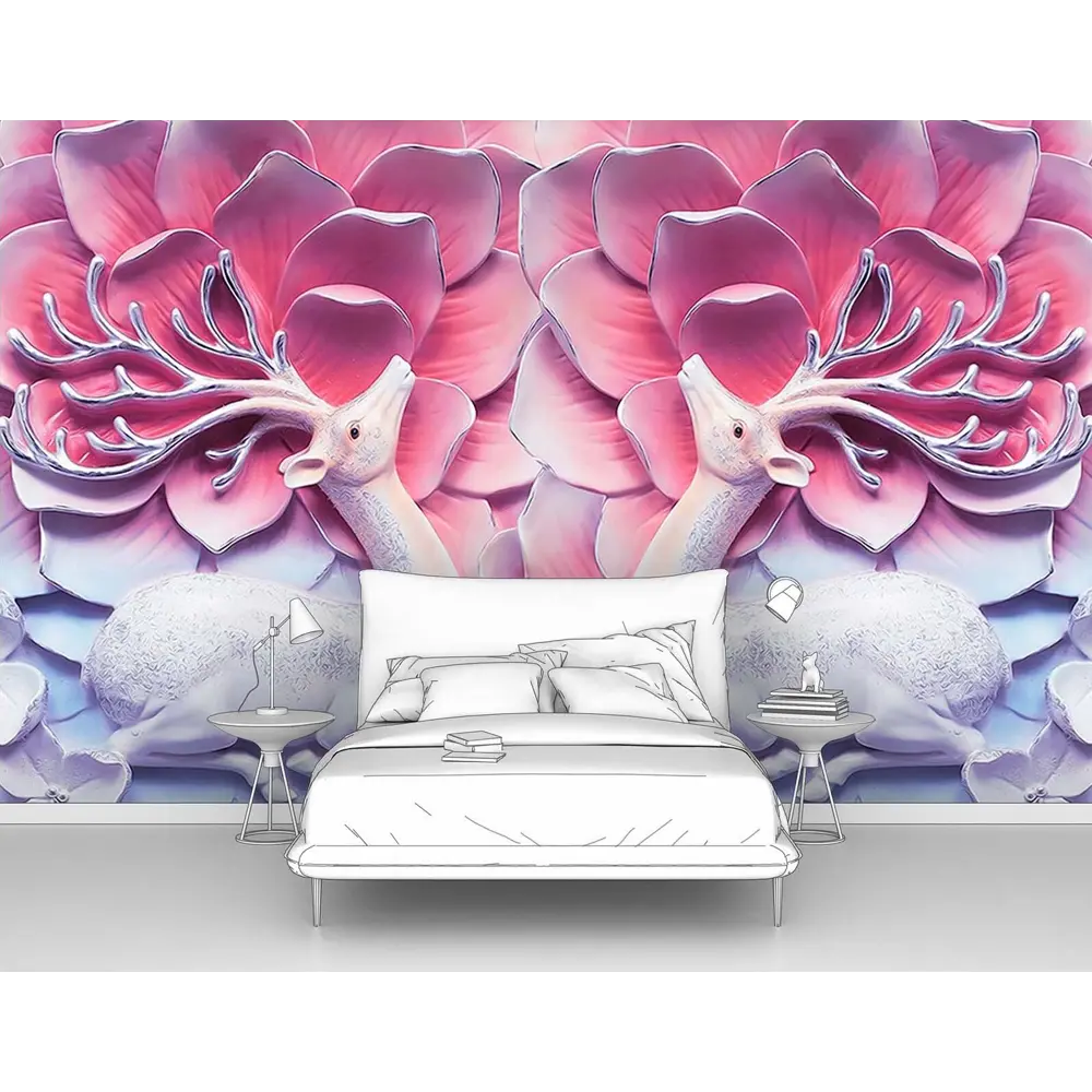 Фото Фотообои флизелиновые Первое ателье 300x190 см Панно Два оленя pw95603-3 Фото Фотообои флизелиновые Первое ателье 300x190 см Панно Два оленя pw95603-3