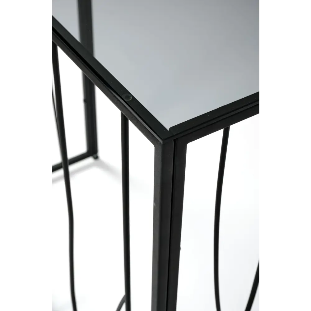 Фото 4 Консоль напольная Allconsoles 1023-CB 80x80x35 см сталь цвет черный Фото 4 Консоль напольная Allconsoles 1023-CB 80x80x35 см сталь цвет черный