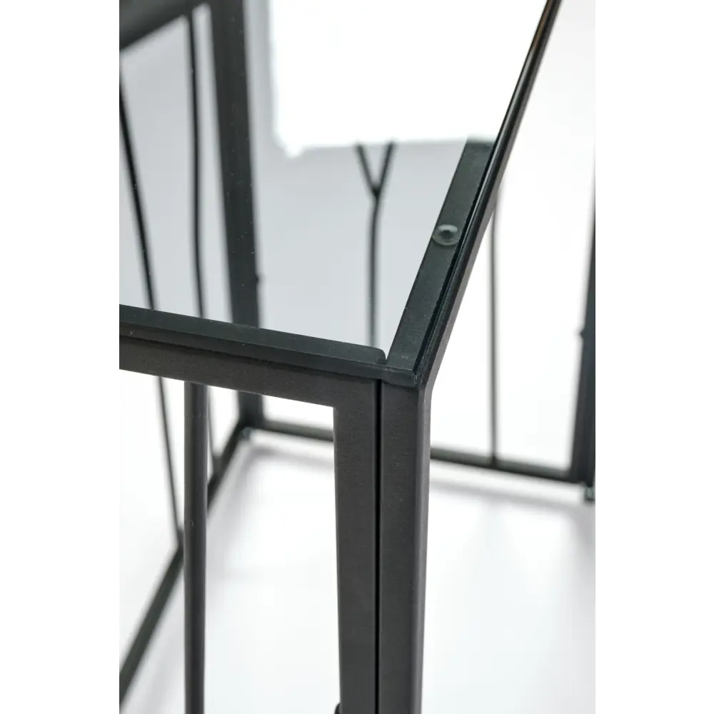 Фото 3 Консоль напольная Allconsoles 1023-CB 80x80x35 см сталь цвет черный Фото 3 Консоль напольная Allconsoles 1023-CB 80x80x35 см сталь цвет черный