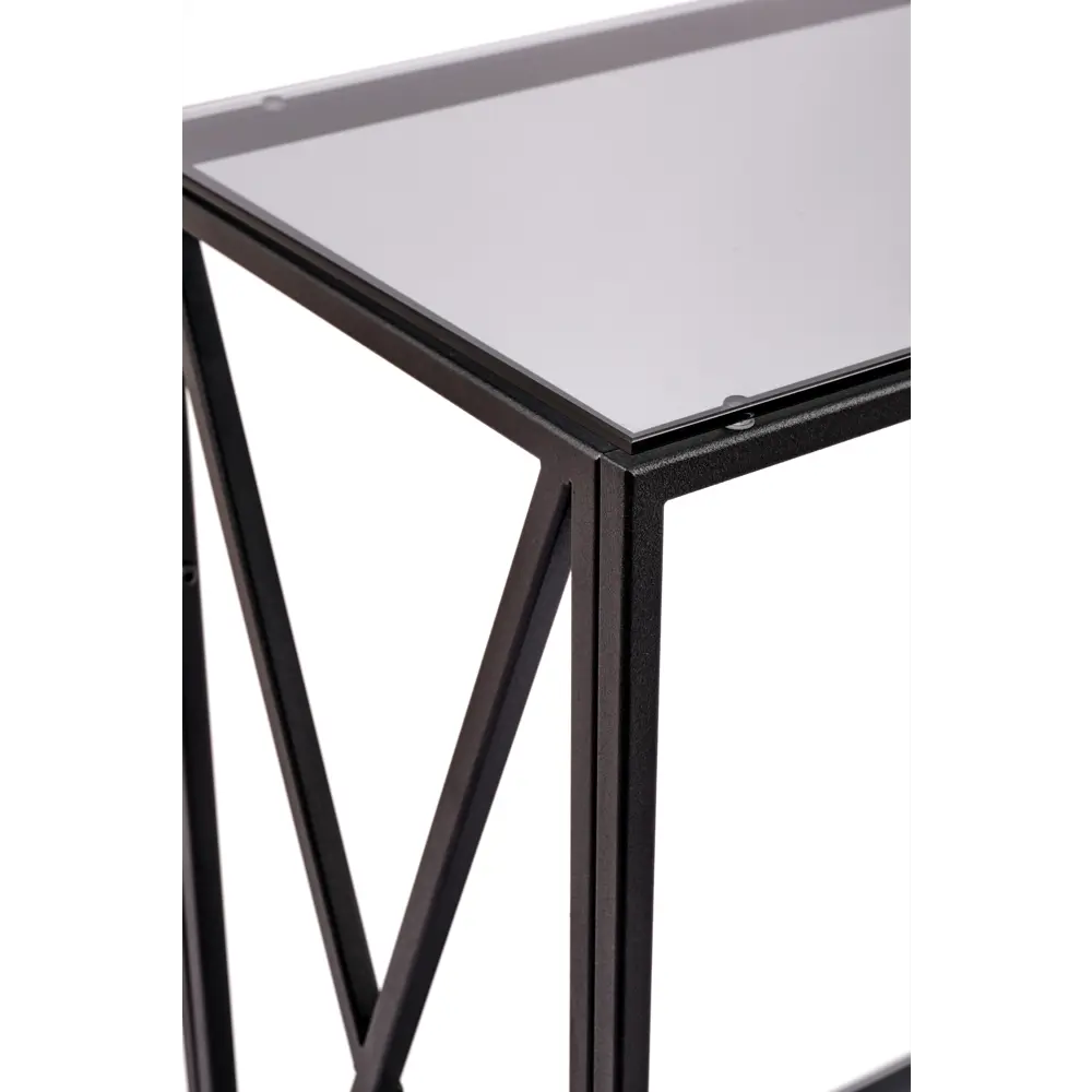 Фото 2 Консоль напольная Allconsoles 1031-CB 100x80x35 см сталь цвет черный Фото 2 Консоль напольная Allconsoles 1031-CB 100x80x35 см сталь цвет черный