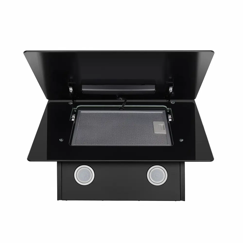 Фото 2 Наклонная вытяжка Konigin Grammy 60 GLASS Black 59.5 см цвет черный Фото 2 Наклонная вытяжка Konigin Grammy 60 GLASS Black 59.5 см цвет черный