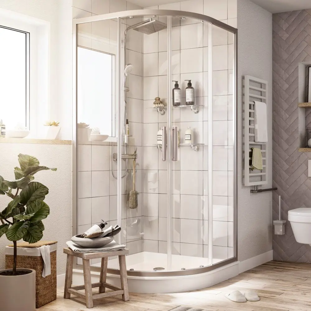 Фото Душевой уголок Stworki 409099 прямой 85х85см хромированный профиль эффект стекла прозрачный Фото Душевой уголок Stworki 409099 прямой 85х85см хромированный профиль эффект стекла прозрачный
