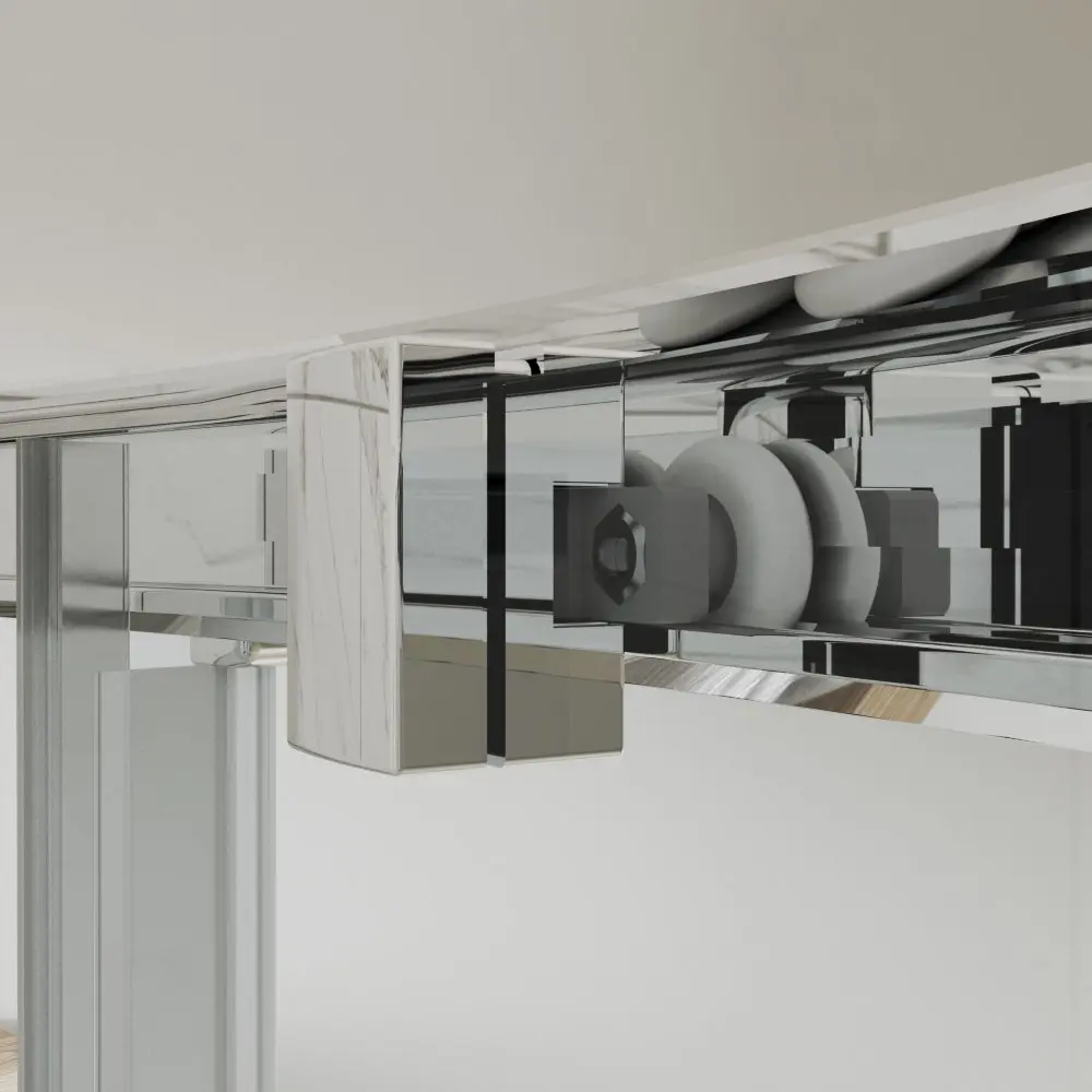 Фото 4 Душевой уголок Stworki 468030 прямой 160х90см хромированный профиль эффект стекла матовый Фото 4 Душевой уголок Stworki 468030 прямой 160х90см хромированный профиль эффект стекла матовый