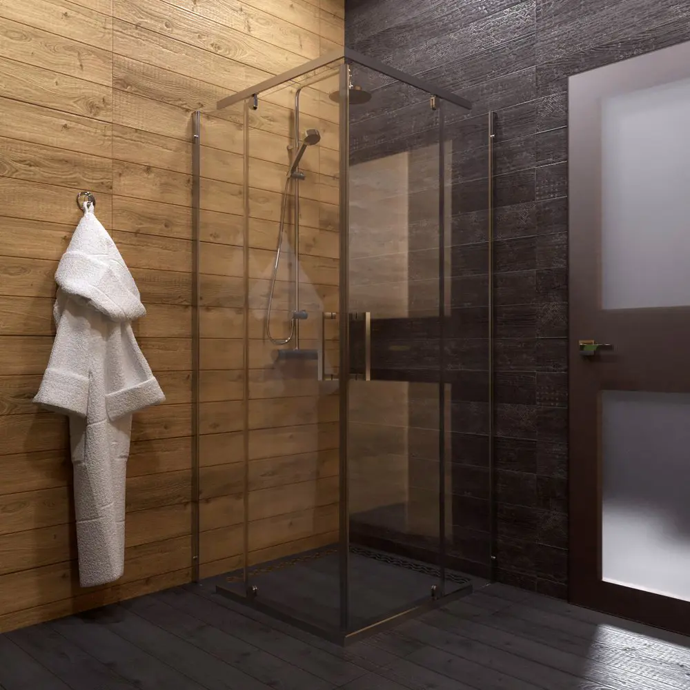 Фото 5 Душевой уголок Diwo 571084 прямой 88х88см хромированный профиль эффект стекла прозрачный Фото 5 Душевой уголок Diwo 571084 прямой 88х88см хромированный профиль эффект стекла прозрачный