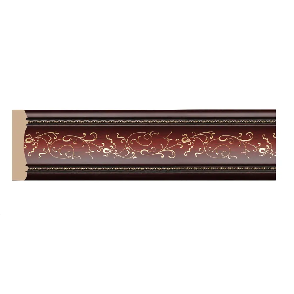 Фото Молдинг Decomaster 188-52 на стену и потолок, полистирол, цвет красный, 40x8x2000 мм