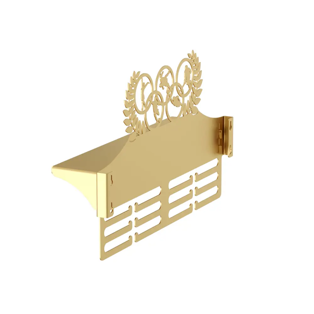 Фото 4 Настенная вешалка Tempache 45x29x11.5 см цвет золотистый