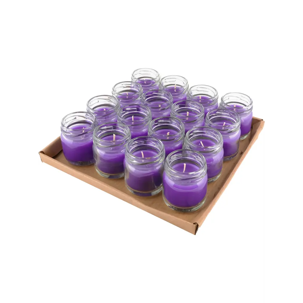 Фото 2 Свеча Horizon Candles в стекле высота 45 мм d 50 мм 16 шт/уп лаванда Фото 2 Свеча Horizon Candles в стекле высота 45 мм d 50 мм 16 шт/уп лаванда