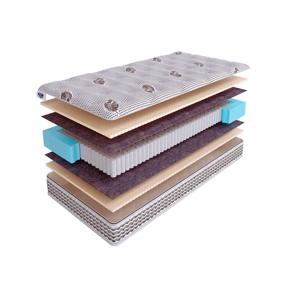 Фото Матрас SkySleep Native PRO Sleep Comfort S1000 80x220 см независимый пружинный блок, односпальный, ортопедический, латексный