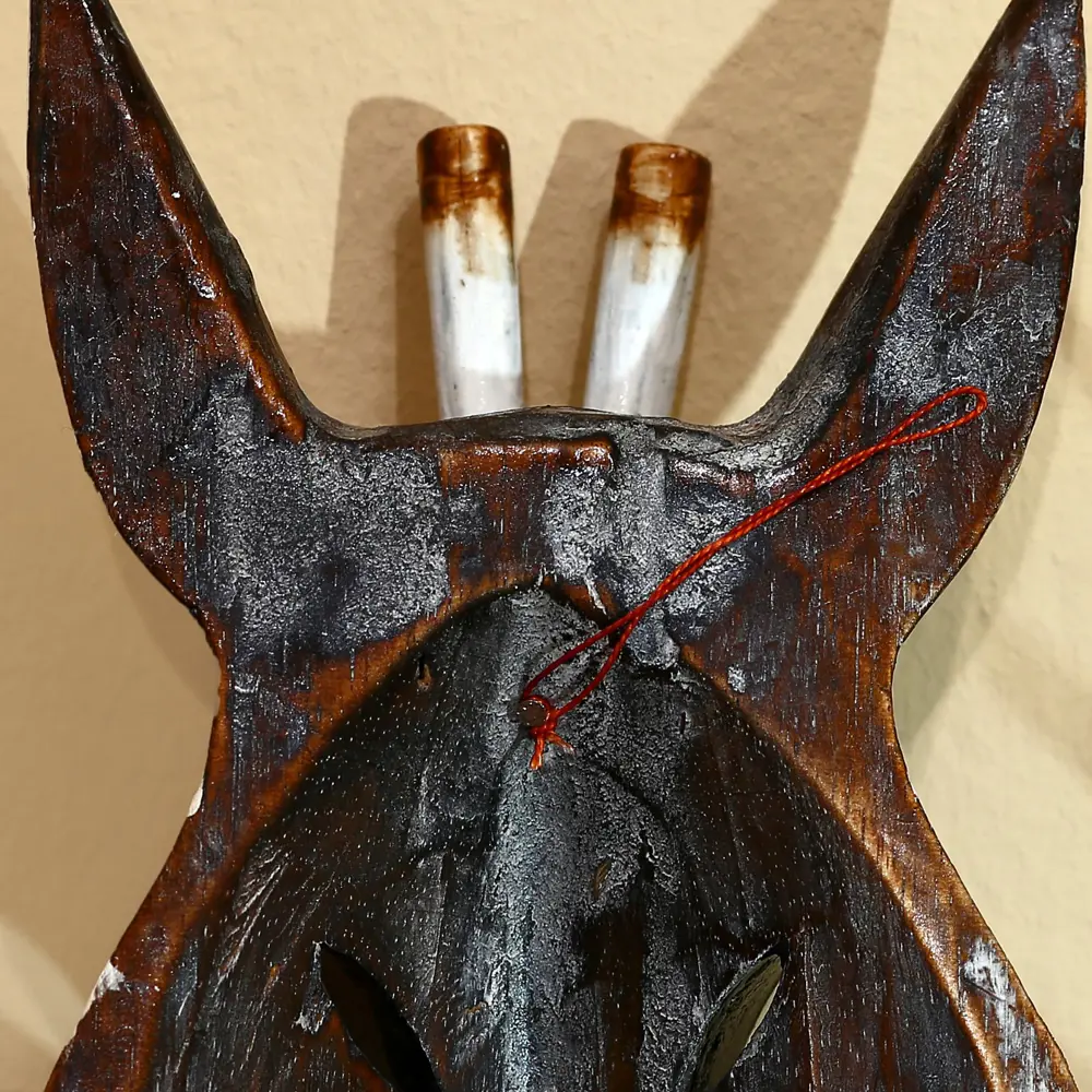 Фото 4 Панно маска интерьерная "Жираф" белые рожки узор 30 см Фото 4 Панно маска интерьерная "Жираф" белые рожки узор 30 см