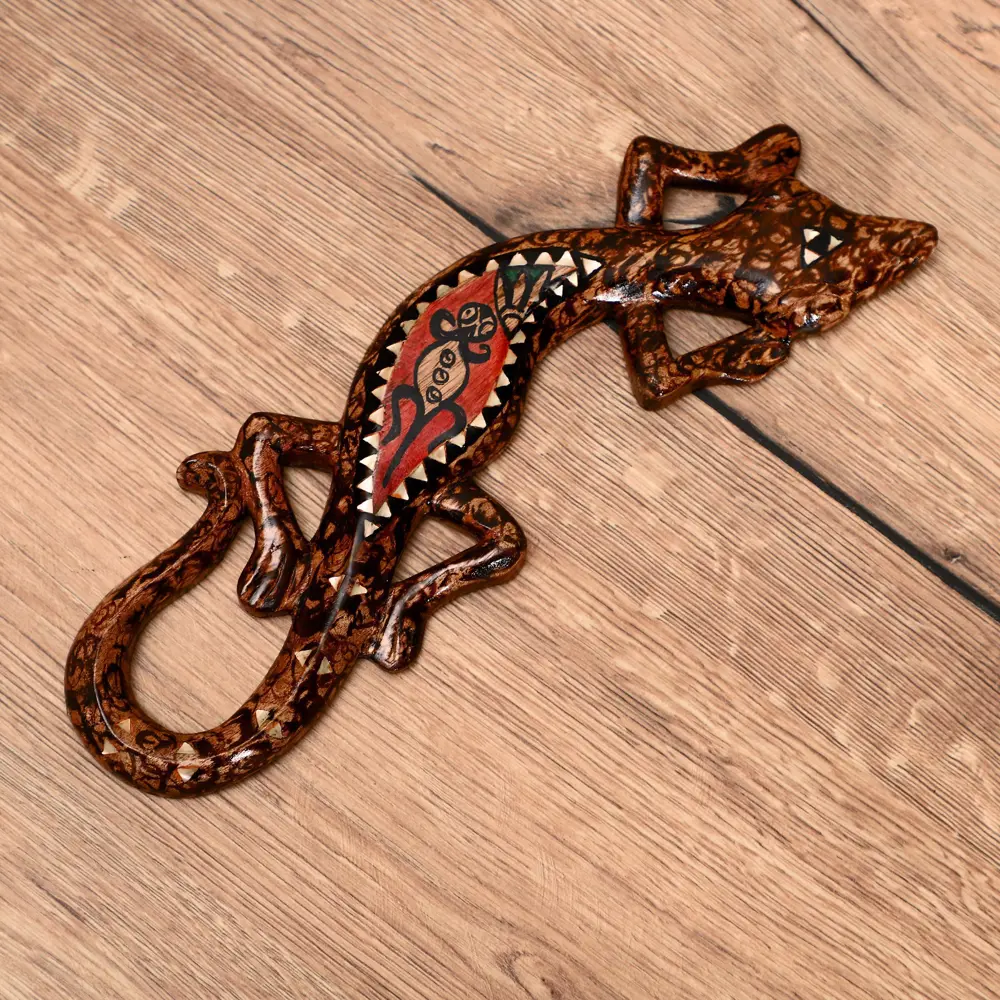 Фото 3 Панно настенное "Геккон. Ломбок стайл" с ящеркой, 33x13x1.5 см Фото 3 Панно настенное "Геккон. Ломбок стайл" с ящеркой, 33x13x1.5 см