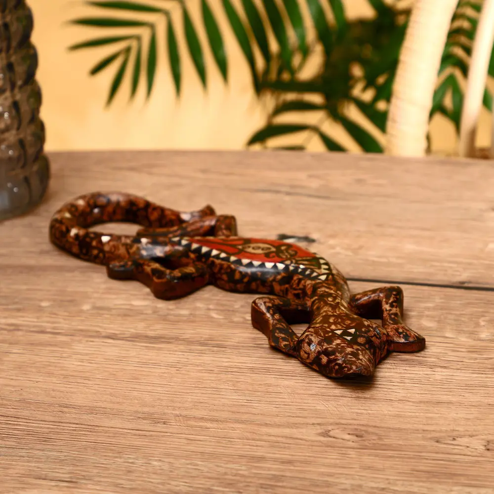 Фото Панно настенное "Геккон. Ломбок стайл" с ящеркой, 33x13x1.5 см Фото Панно настенное "Геккон. Ломбок стайл" с ящеркой, 33x13x1.5 см