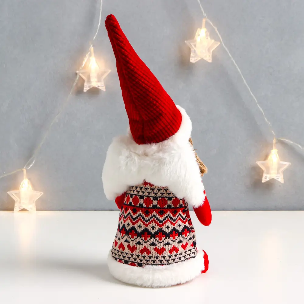 Фото 3 Кукла интерьерная "Ангелочек Марфуша в красном платье с узорами и сердечком" 33x13x10см Фото 3 Кукла интерьерная "Ангелочек Марфуша в красном платье с узорами и сердечком" 33x13x10см