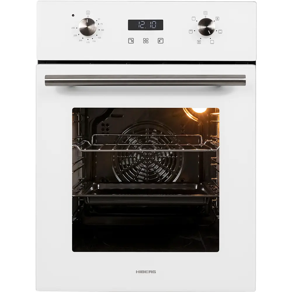 Фото Электрический встраиваемый духовой шкаф Hiberg Vm 4260 w 45x59.5x56.5 см цвет белый Фото Электрический встраиваемый духовой шкаф Hiberg Vm 4260 w 45x59.5x56.5 см цвет белый