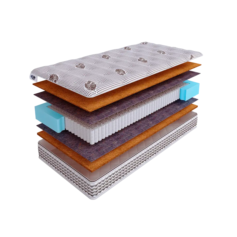 Фото Матрас SkySleep Native PRO Combi Hard S1000 90x175 см независимый пружинный блок, односпальный, ортопедический, жесткий, кокосовый Фото Матрас SkySleep Native PRO Combi Hard S1000 90x175 см независимый пружинный блок, односпальный, ортопедический, жесткий, кокосовый