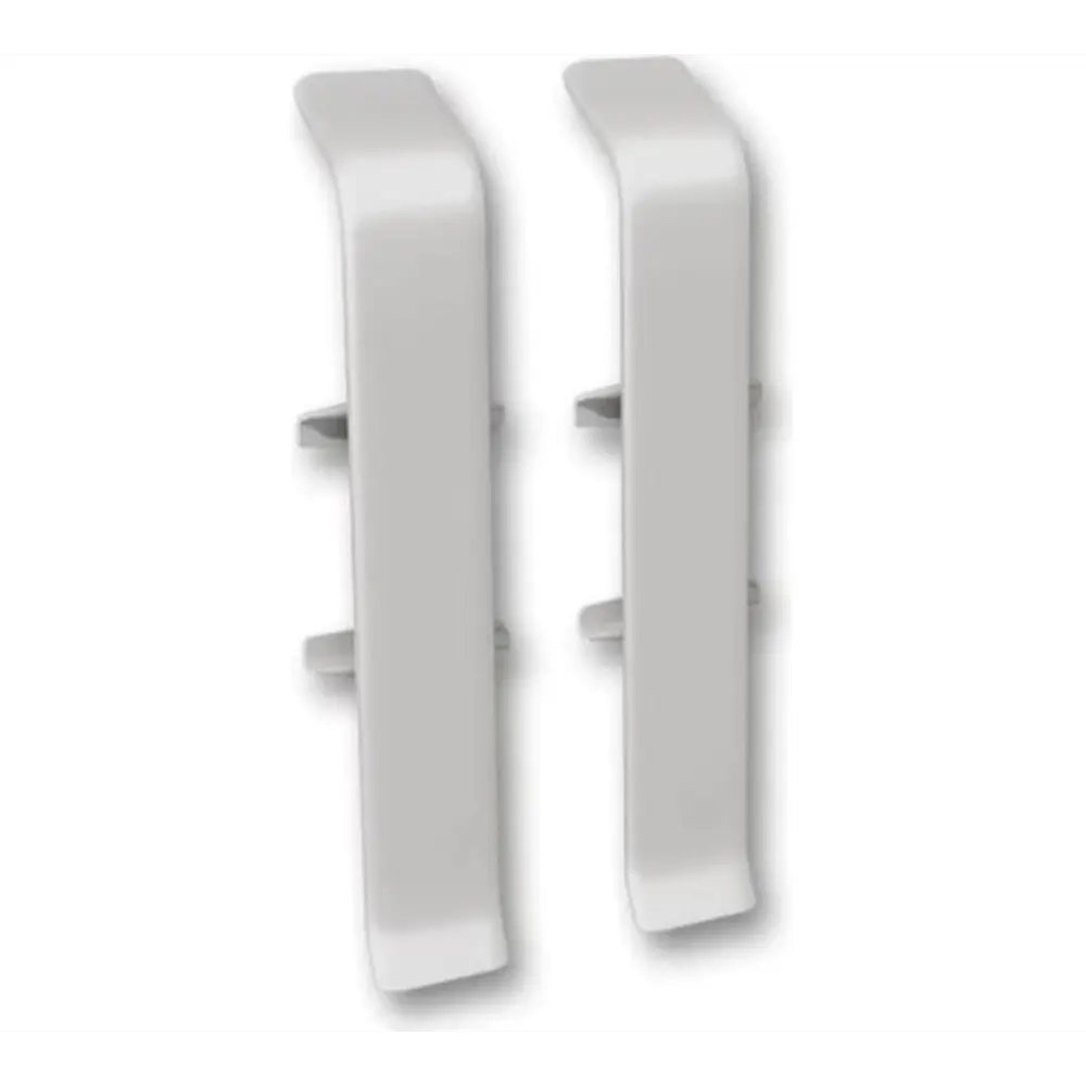 Фото Соединитель для плинтуса Деконика Светло-серый 85 мм 10 шт