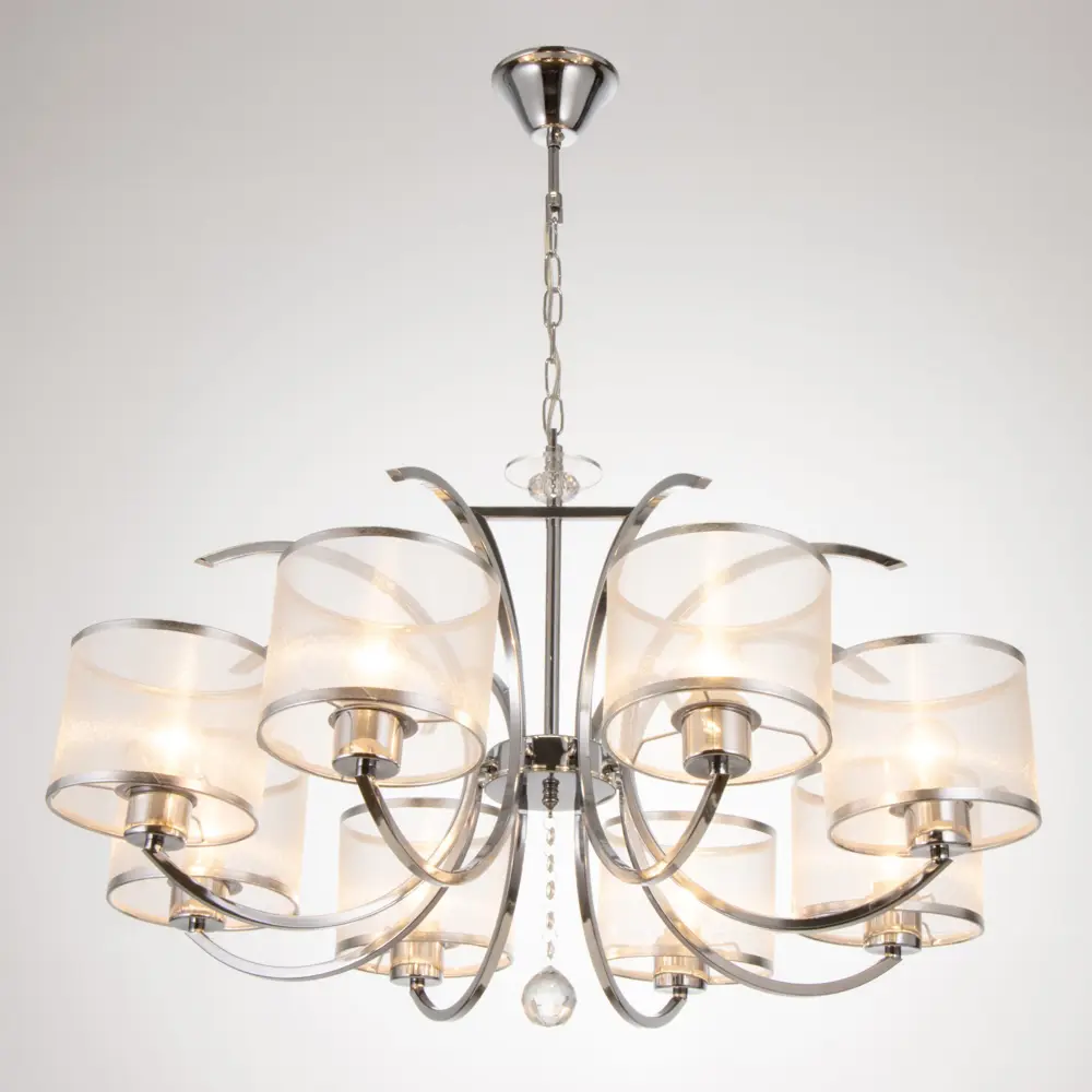 Фото 2 Люстра потолочная BAYERLUX GZV-0035 4901111 8 ламп 16 м² цвет хром Фото 2 Люстра потолочная BAYERLUX GZV-0035 4901111 8 ламп 16 м² цвет хром