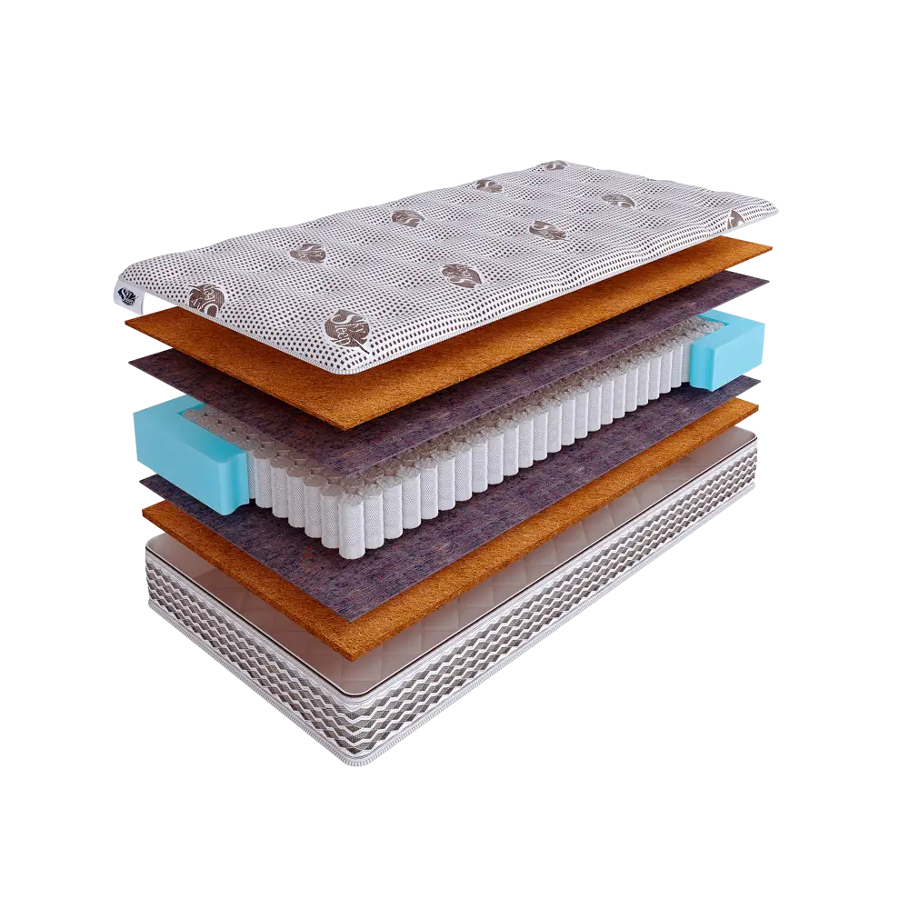 Фото Матрас SkySleep Native PRO Combi Hard S500 90x195 см независимый пружинный блок, односпальный, ортопедический, жесткий, кокосовый Фото Матрас SkySleep Native PRO Combi Hard S500 90x195 см независимый пружинный блок, односпальный, ортопедический, жесткий, кокосовый