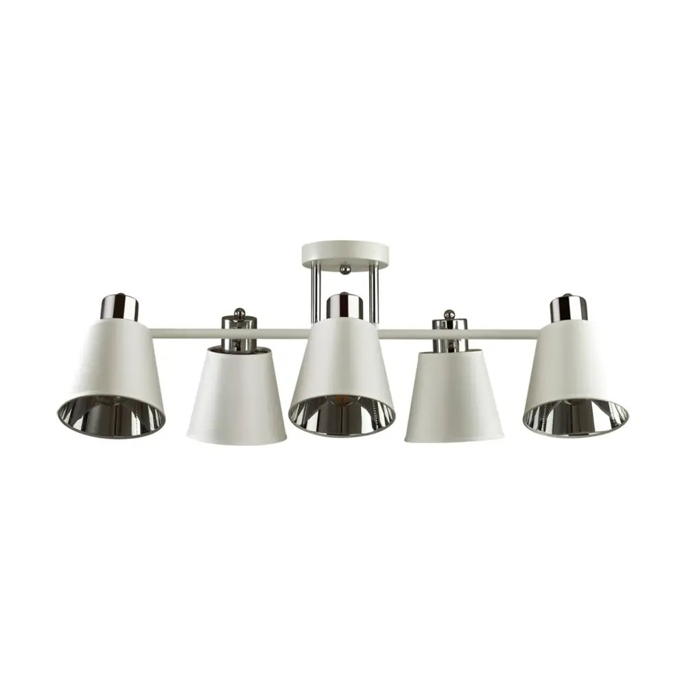 Фото Люстра потолочная LUMION 5219_5C COMFI 5 ламп 15 м² цвет хром Фото Люстра потолочная LUMION 5219_5C COMFI 5 ламп 15 м² цвет хром