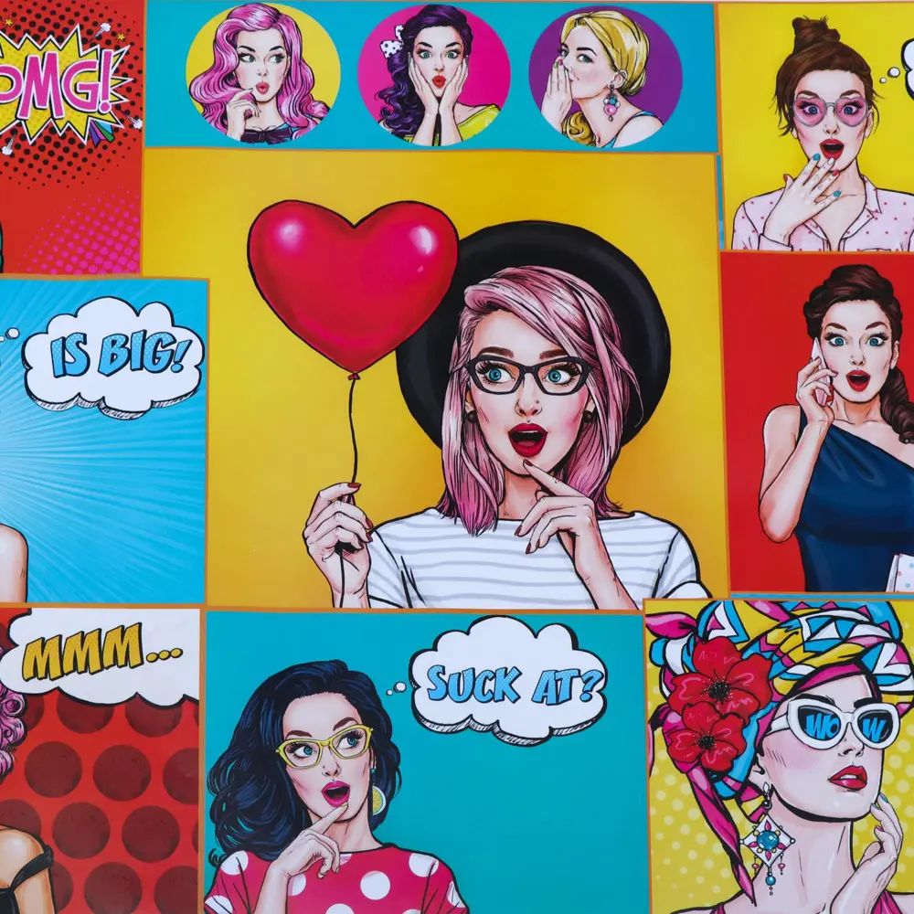 Фото 3 Бумага упаковочная/подарочная крафт белый Pop art 50 х70 см 2 листа 65 Фото 3 Бумага упаковочная/подарочная крафт белый Pop art 50 х70 см 2 листа 65