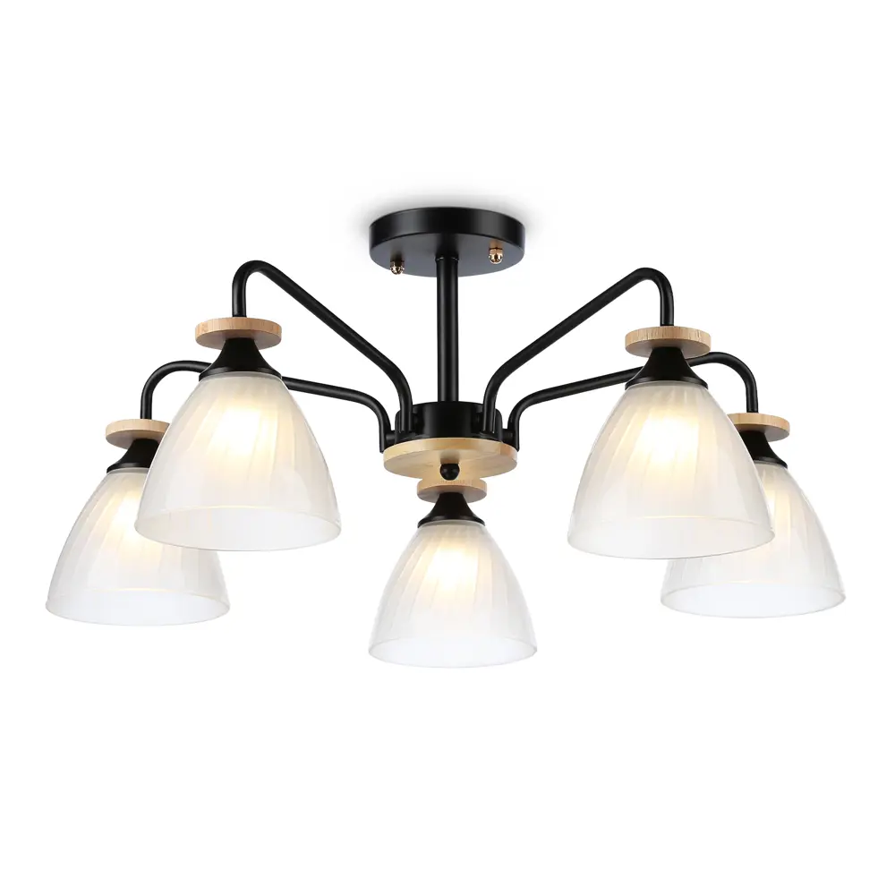 Фото Люстра подвесная AMBRELLA LIGHT TR9571 TRADITIONAL 5 ламп 24 м² цвет черный Фото Люстра подвесная AMBRELLA LIGHT TR9571 TRADITIONAL 5 ламп 24 м² цвет черный