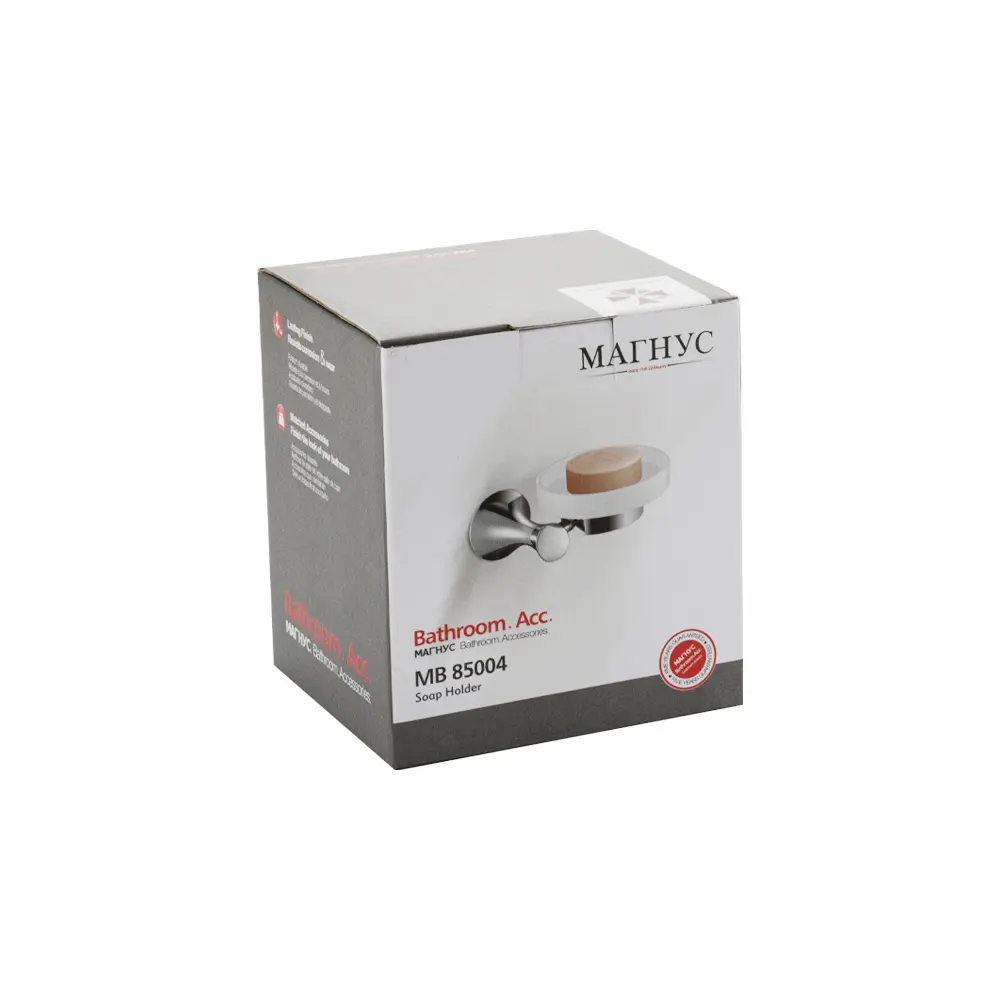 Фото 5 Мыльница Magnus Сан-АВК-85004 цам (цинк-алюминий-медь) цвет серый, серебристый Фото 5 Мыльница Magnus Сан-АВК-85004 цам (цинк-алюминий-медь) цвет серый, серебристый