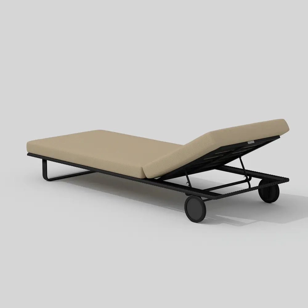 Фото 3 ШезЛонг Ideal patio Outdoor style COSTA beige/grey 191 см х 71.5 см х 30 см металл/полиэстер бежевый