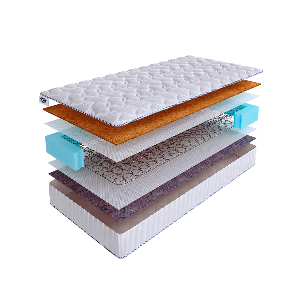 Фото Матрас SkySleep ONE WAY 4 BS 145x230 см зависимый пружинный блок, полутораспальный, ортопедический, кокосовый Фото Матрас SkySleep ONE WAY 4 BS 145x230 см зависимый пружинный блок, полутораспальный, ортопедический, кокосовый