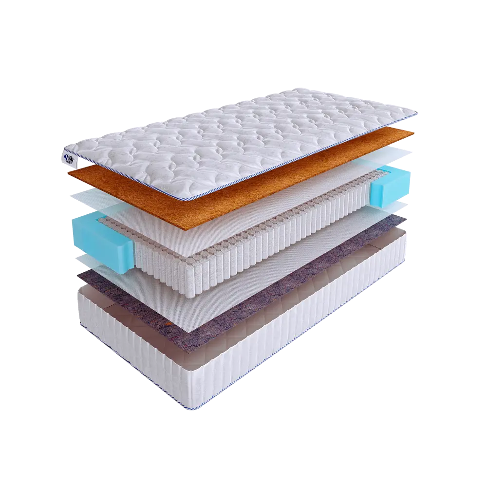 Фото Матрас SkySleep ONE WAY 4 S1000 120x195 см независимый пружинный блок, полутораспальный, ортопедический, кокосовый Фото Матрас SkySleep ONE WAY 4 S1000 120x195 см независимый пружинный блок, полутораспальный, ортопедический, кокосовый