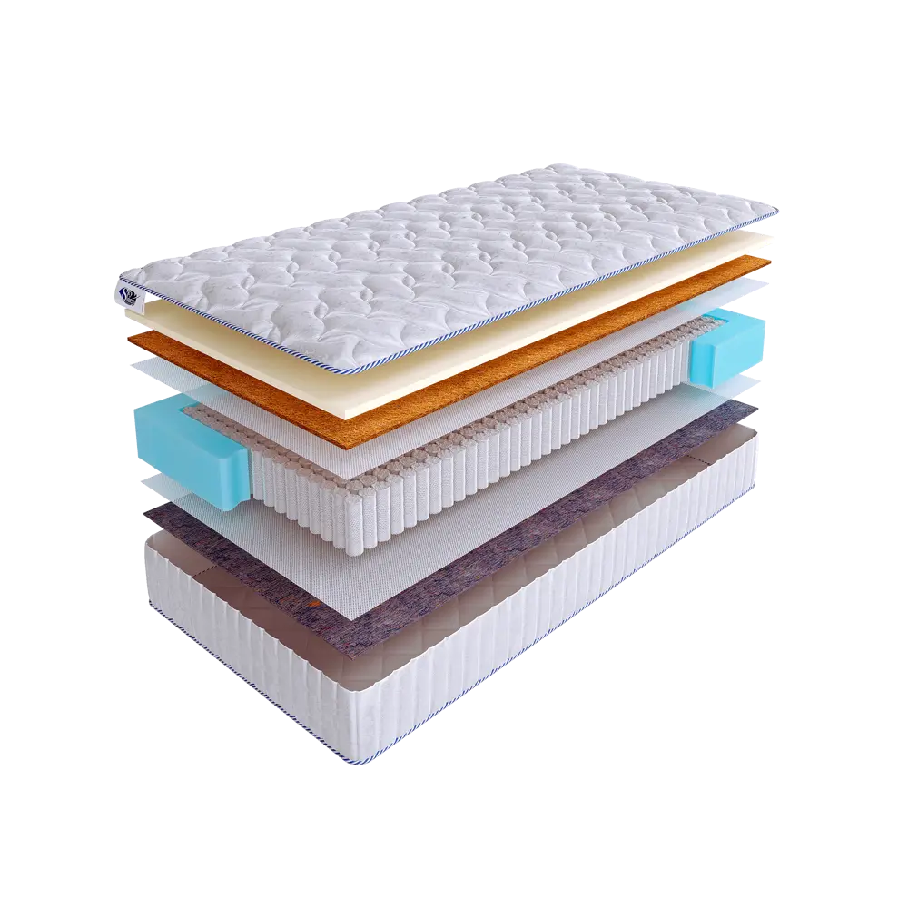 Фото Матрас SkySleep ONE WAY 5 S1000 100x180 см независимый пружинный блок, полутораспальный, ортопедический, кокосовый Фото Матрас SkySleep ONE WAY 5 S1000 100x180 см независимый пружинный блок, полутораспальный, ортопедический, кокосовый