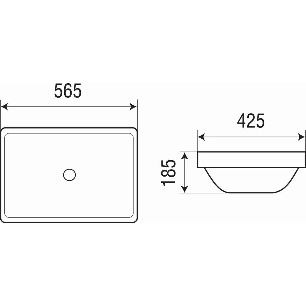 Фото 2 Раковина мебельная Royal art раковина 57см Фото 2 Раковина мебельная Royal art раковина 57см