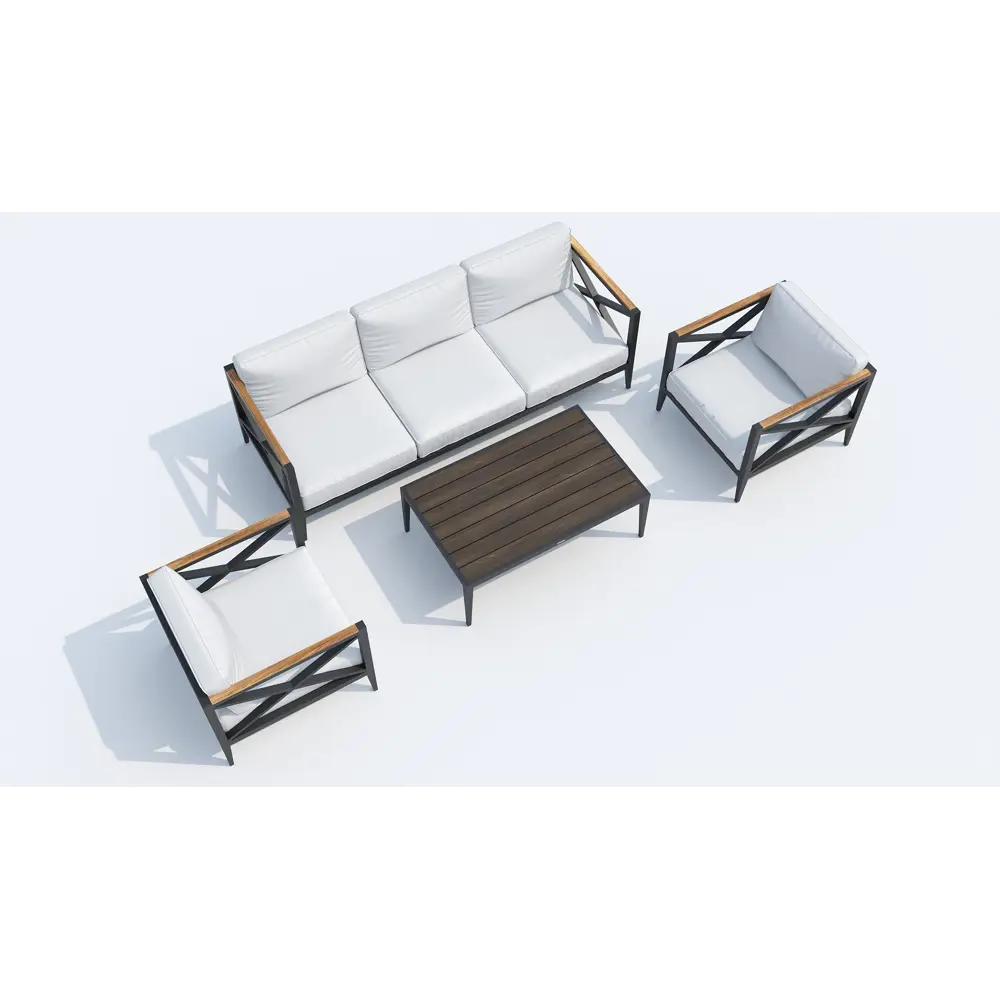 Фото 10 Садовая мебель для отдыха Ideal patio Outdoor style VERITA алюМиний бежевый:стол, диван, 2 кресла Фото 10 Садовая мебель для отдыха Ideal patio Outdoor style VERITA алюМиний бежевый:стол, диван, 2 кресла