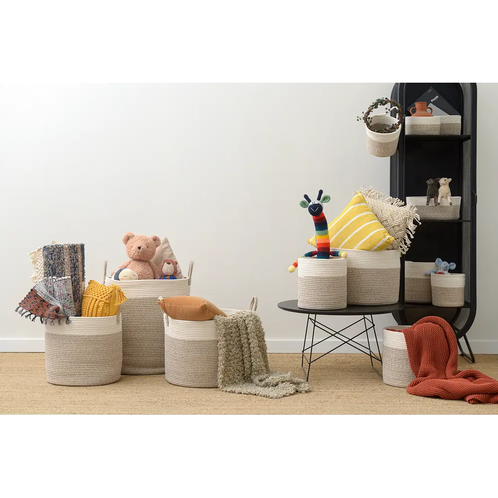 Фото 7 Кашпо Nygard Bergenson bjorn 20 см 19 см 6 л хлопок бежевый