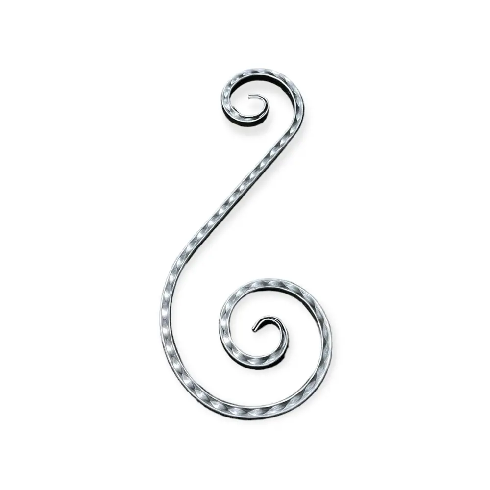 Фото Кованый элемент Волюта асимм 490x210x120 мм кв 15 мм