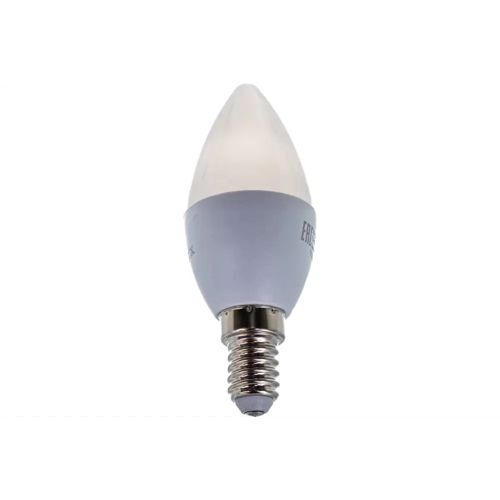 Фото 2 Лампа светодиодная EUROLUX 00-00008720 E14 230 В 6 Вт свеча прозрачная 480 Лм теплый белый свет Фото 2 Лампа светодиодная EUROLUX 00-00008720 E14 230 В 6 Вт свеча прозрачная 480 Лм теплый белый свет